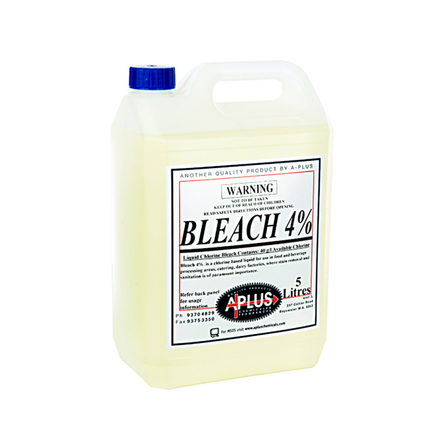 APlus 4% Bleach 5L