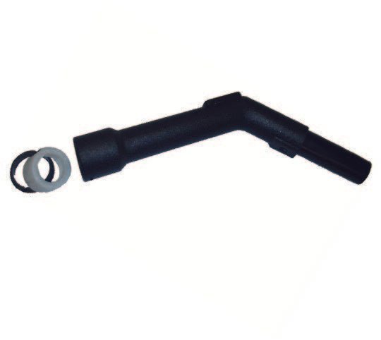 32mm PLASTIC BENT END PIECE with HUL & RING