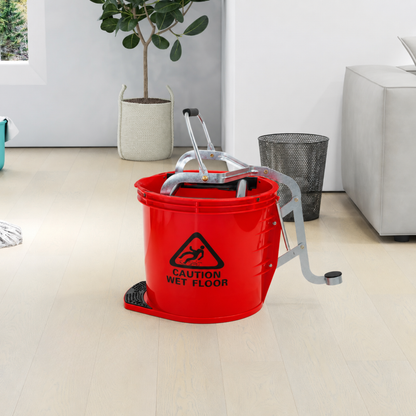 Wringer Mop Bucket Red